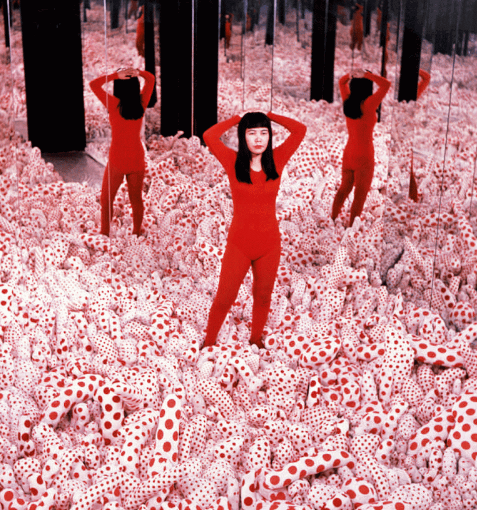 The artist in Infinity Mirror Room