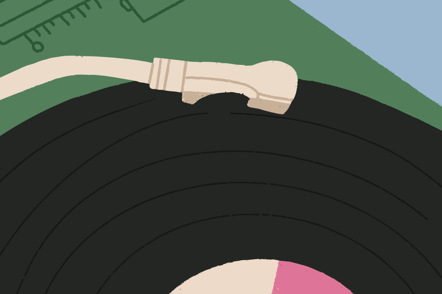 アナログレコードのイラスト
